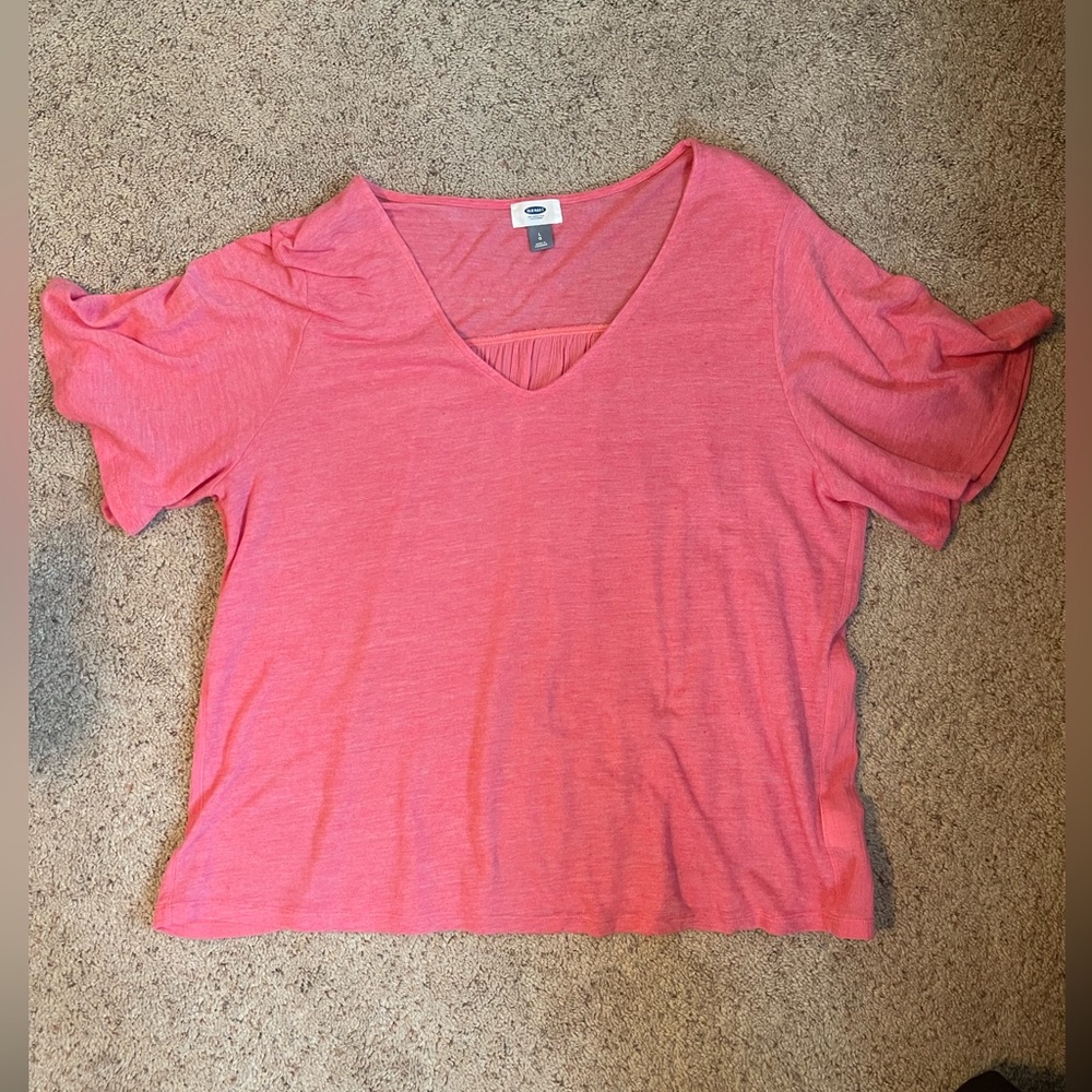 Linen Pink Short-sleeve shirt